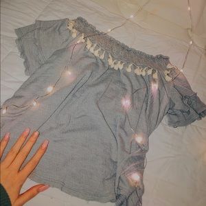 Off the shoulder With the booties